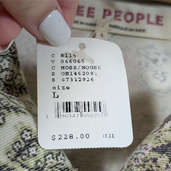 NWT Free People Nadia Moto Jacket Mixed Print ASO Devi Never Have I ever - Picture 8 of 14